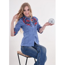 Embroidered blouse "Poppy Grace 7"